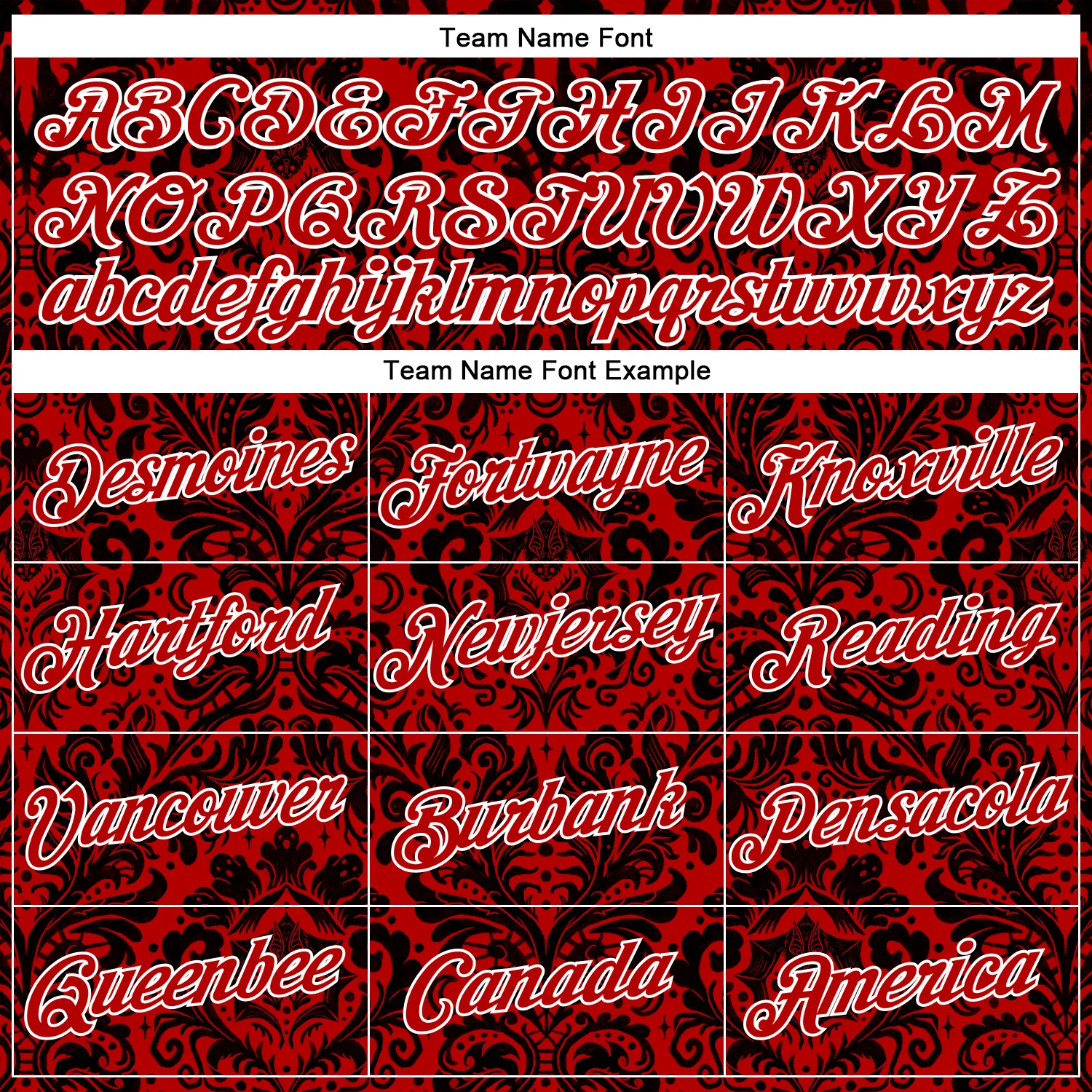 Custom Stitched Red Black-White 3D Emi Bee Gothic Bat Damask Sports Pullover Sweatshirt Hoodie - Image 3