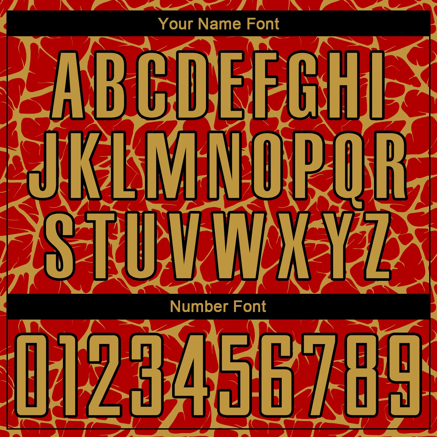Custom Red Old Gold-Black Abstract Network Splash Sublimation Soccer Uniform Jersey - Image 6