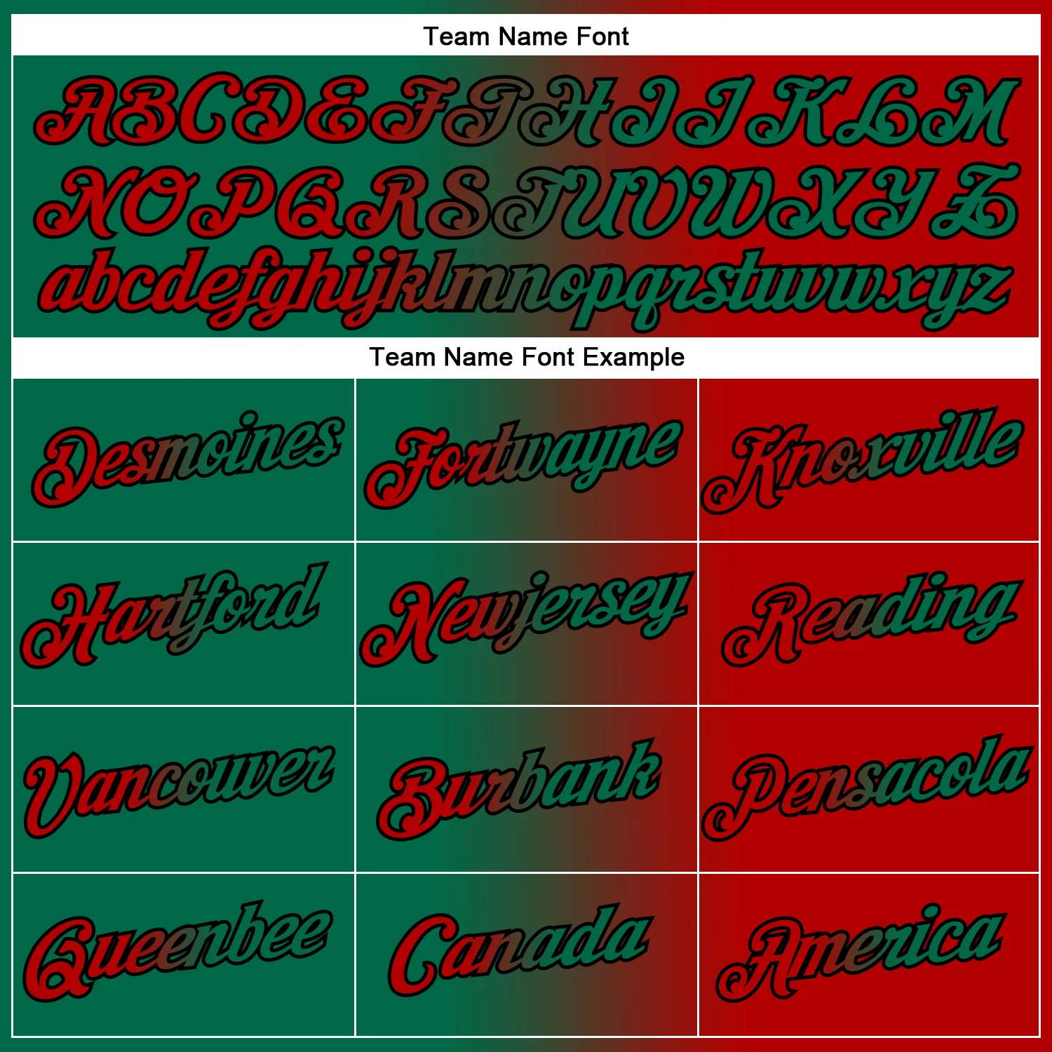 Custom Red Kelly Green-Black Gradient Fashion Performance T-Shirt - Image 3