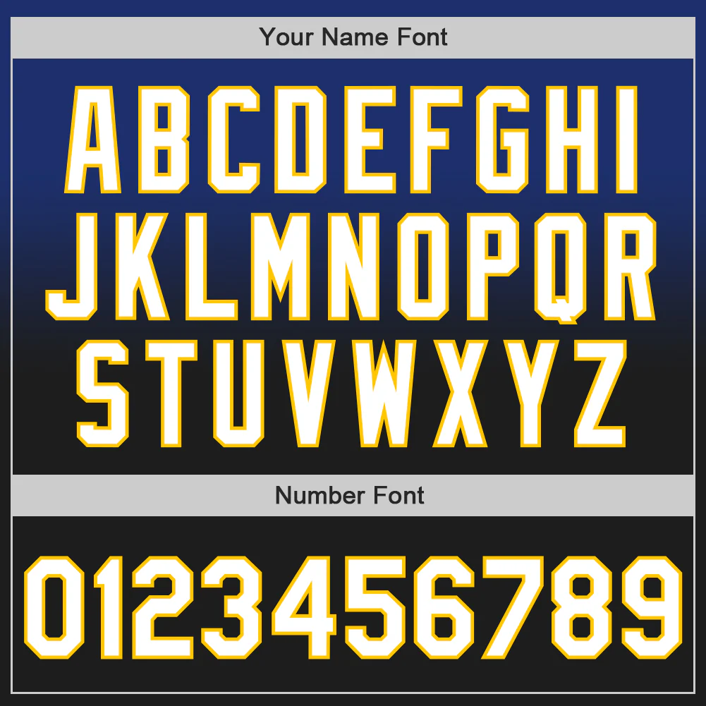 Custom Royal Black-Yellow Authentic Fade Fashion Baseball Jersey - Image 5