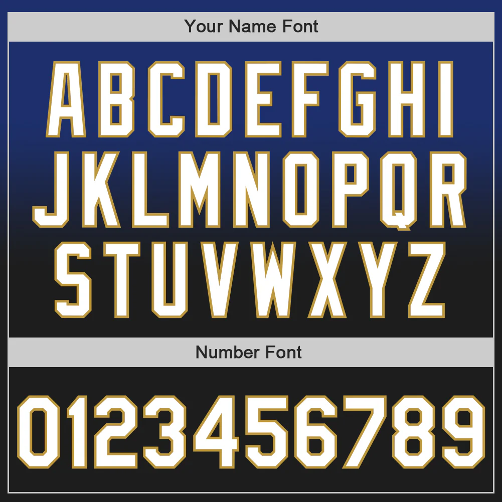 Custom Royal Black-Old Gold Authentic Fade Fashion Baseball Jersey - Image 5
