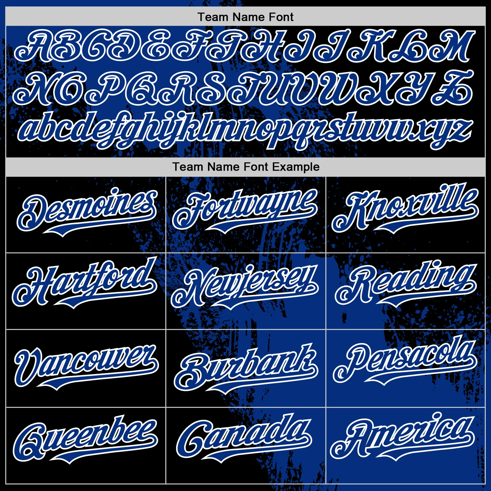 Custom Royal Black-White 3D Pattern Abstract Brush Stroke Two-Button Unisex Softball Jersey - Image 4