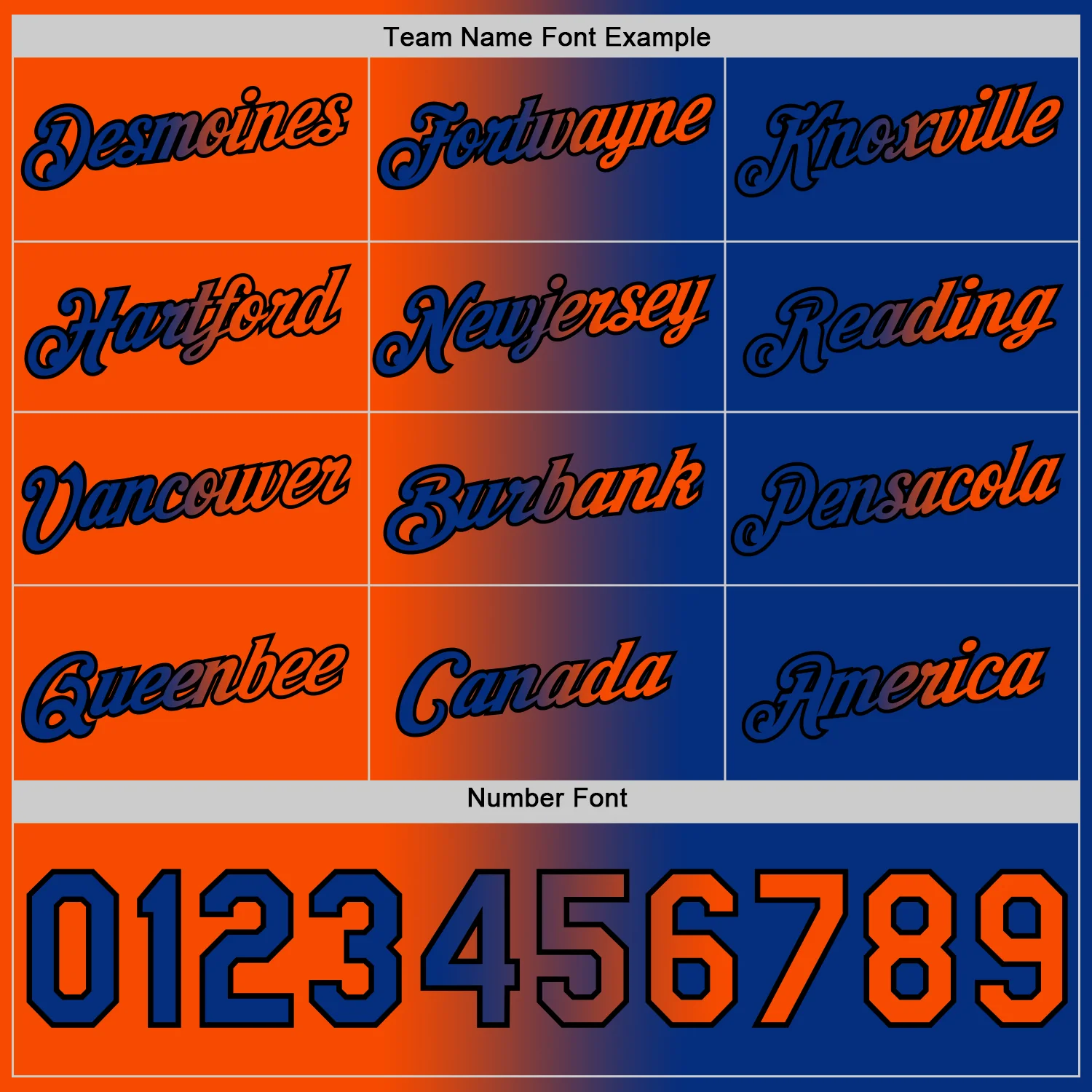 Custom Royal Orange-Black Gradient Fashion Performance T-Shirt - Image 4