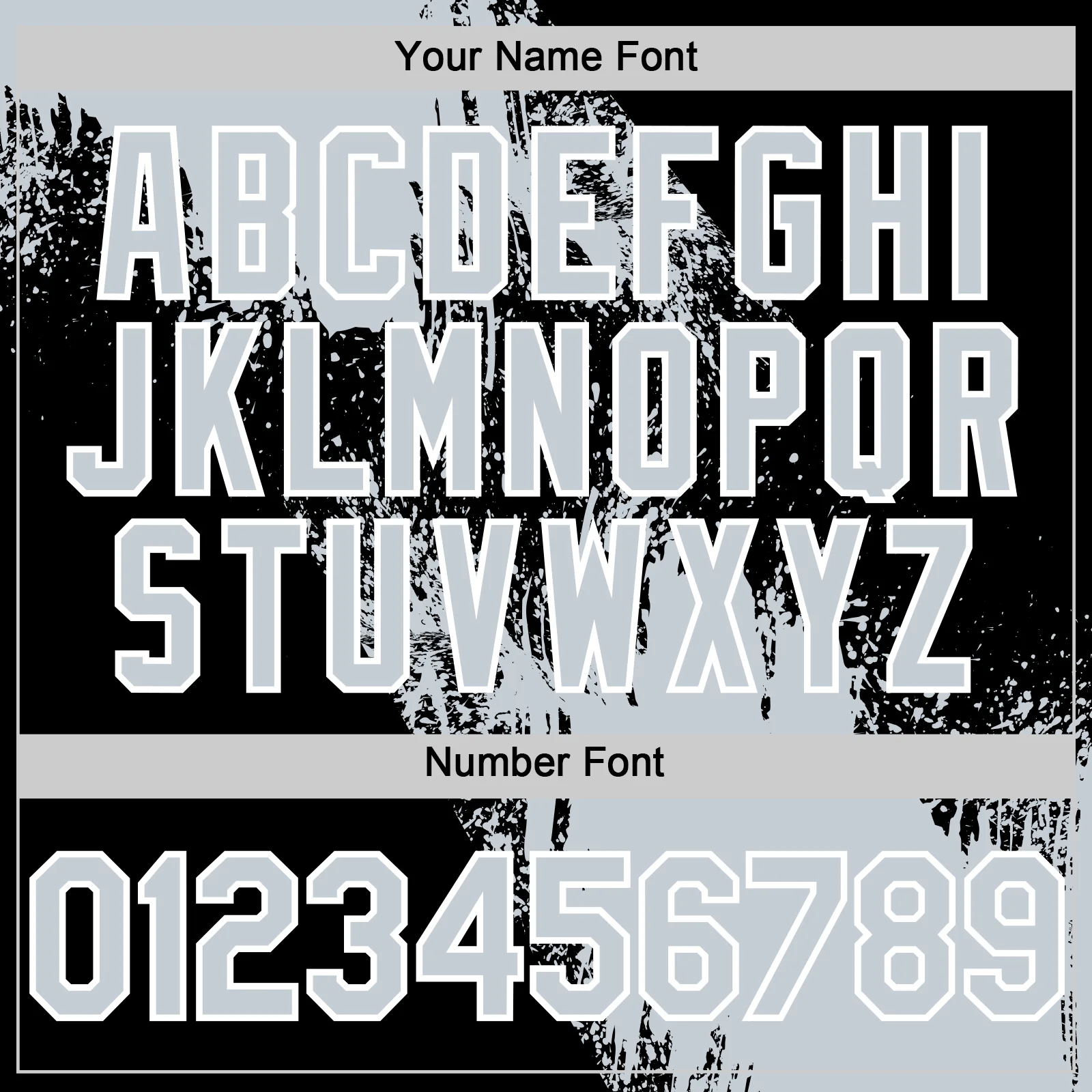 Custom Silver Black-White 3D Pattern Design Abstract Brush Stroke Authentic Baseball Jersey - Image 5
