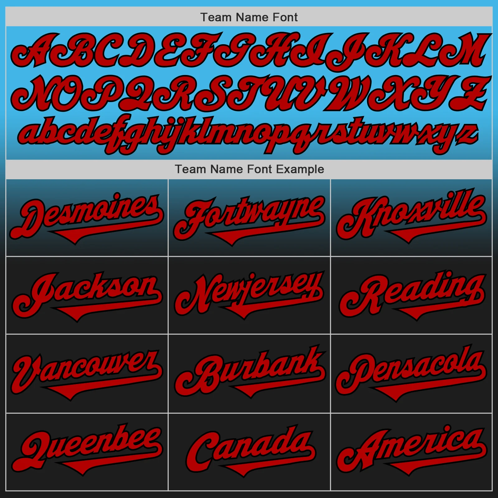 Custom Sky Blue Red-Black Authentic Fade Fashion Baseball Jersey - Image 4