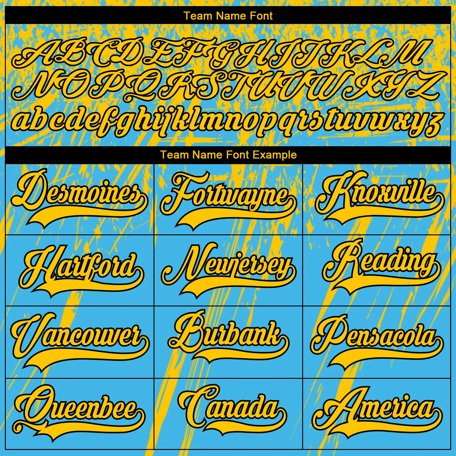 Custom Sky Blue Yellow Black-White 3D Splash Hockey Lace Neck Jersey - Image 4