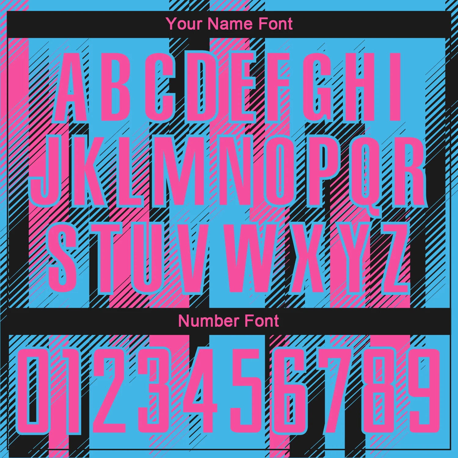 Custom Sky Blue Pink-Black Diagonal Stripe Sports Sublimation Soccer Uniform Jersey - Image 6