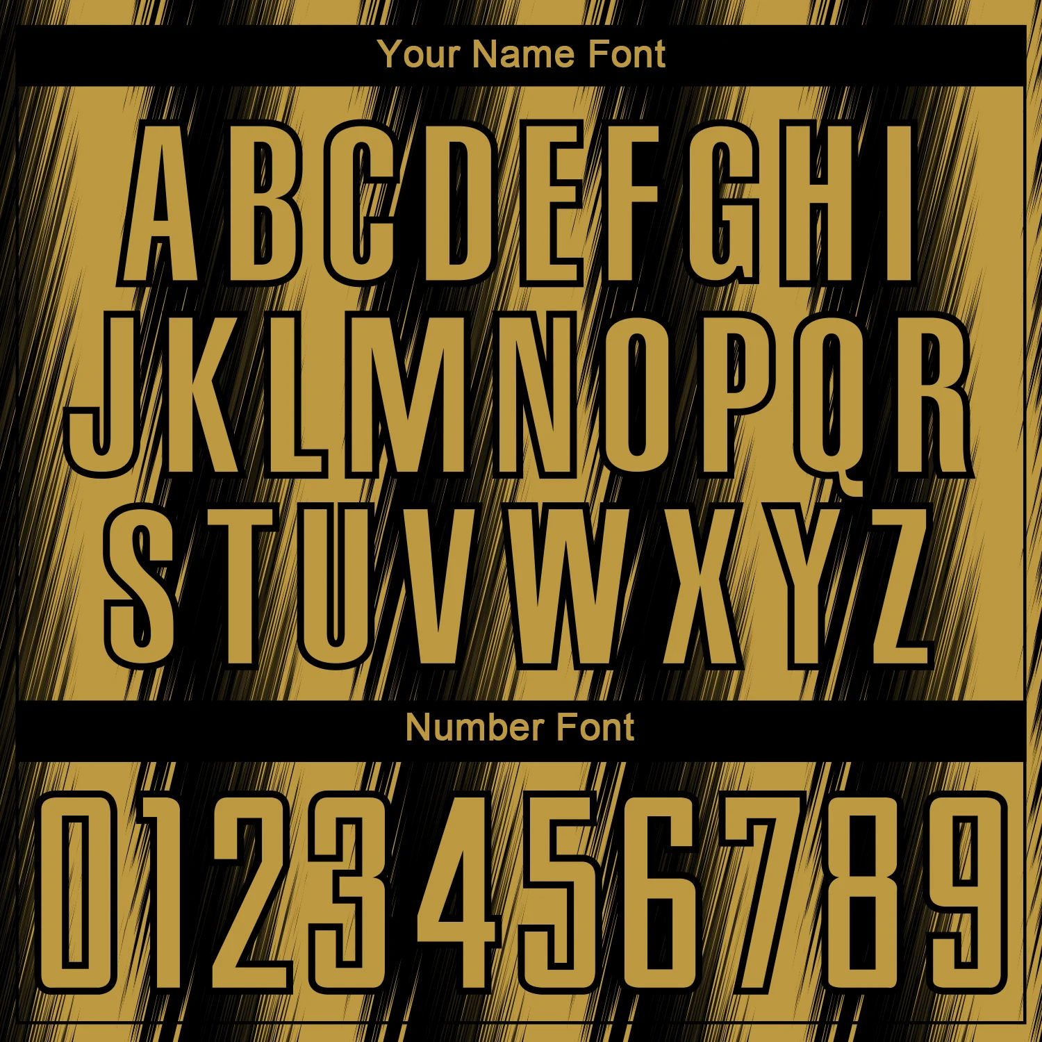 Custom Black Old Gold Vertical Brush Stroke Stripes Sublimation Soccer Uniform Jersey - Image 6