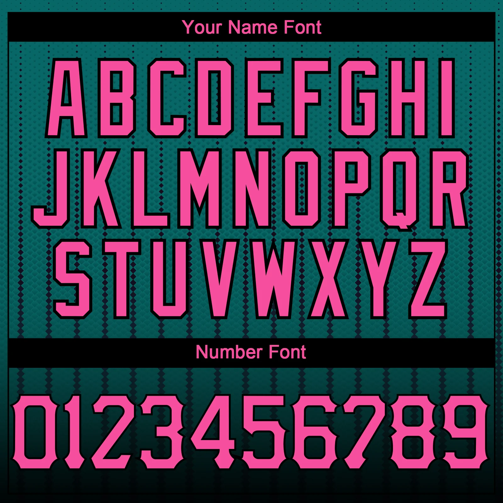 Custom Teal Pink-Black 3D Pattern Design Gradient Geometric Shape Authentic Baseball Jersey - Image 5