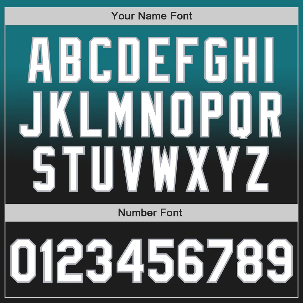 Custom Teal Black-Gray Authentic Fade Fashion Baseball Jersey - Image 5