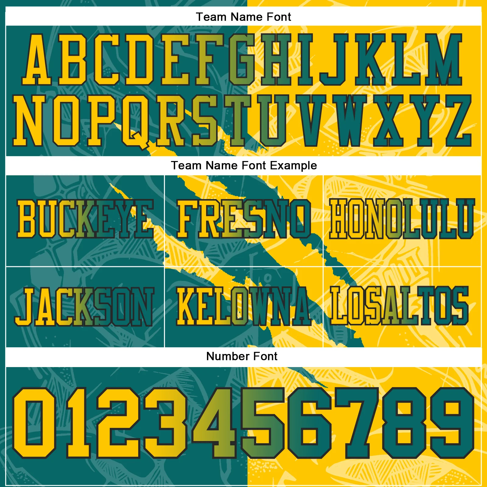 Custom Teal Yellow-Black Authentic Gradient Fashion Scratch Football Jersey - Image 4
