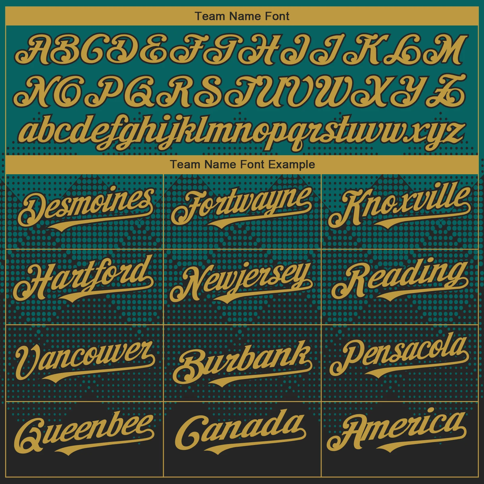 Custom Teal Old Gold-Black 3D Gradient Square Shape Authentic Baseball Jersey - Image 4