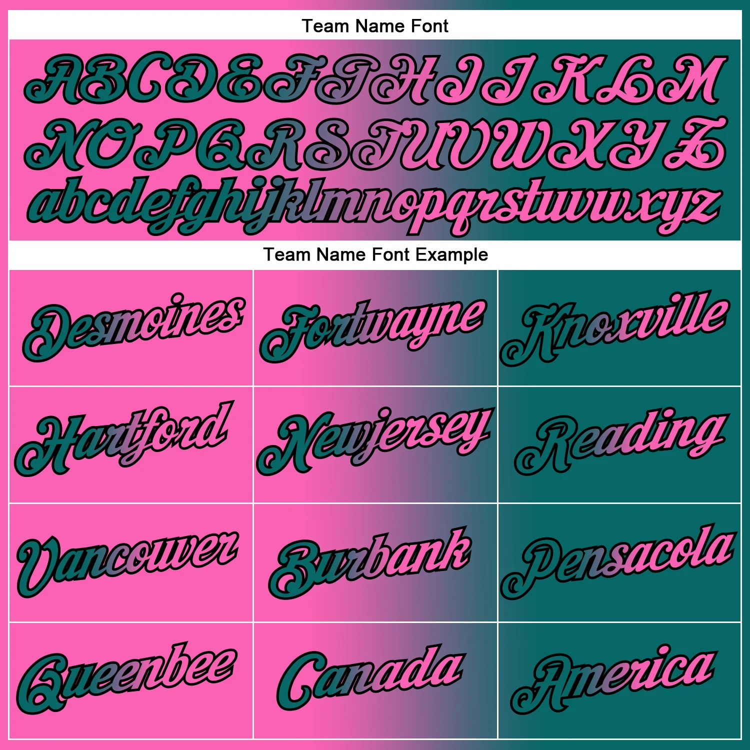 Custom Teal Pink-Black Gradient Fashion Performance T-Shirt - Image 3