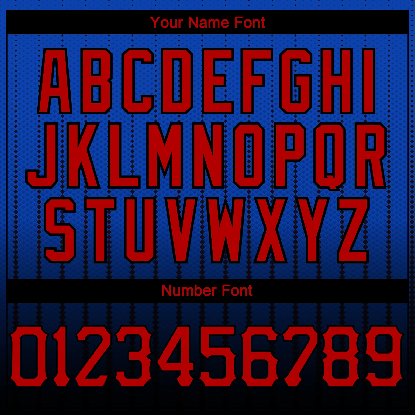 Custom Thunder Blue Red-Black 3D Pattern Design Gradient Geometric Shape Authentic Baseball Jersey - Image 5
