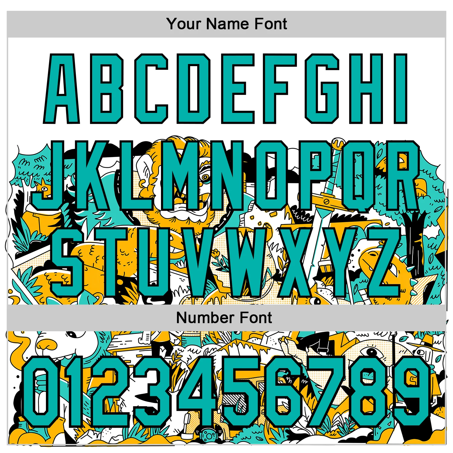 Custom White Aqua-Black 3D Geo Law Monsters Home Authentic Baseball Jersey - Image 5