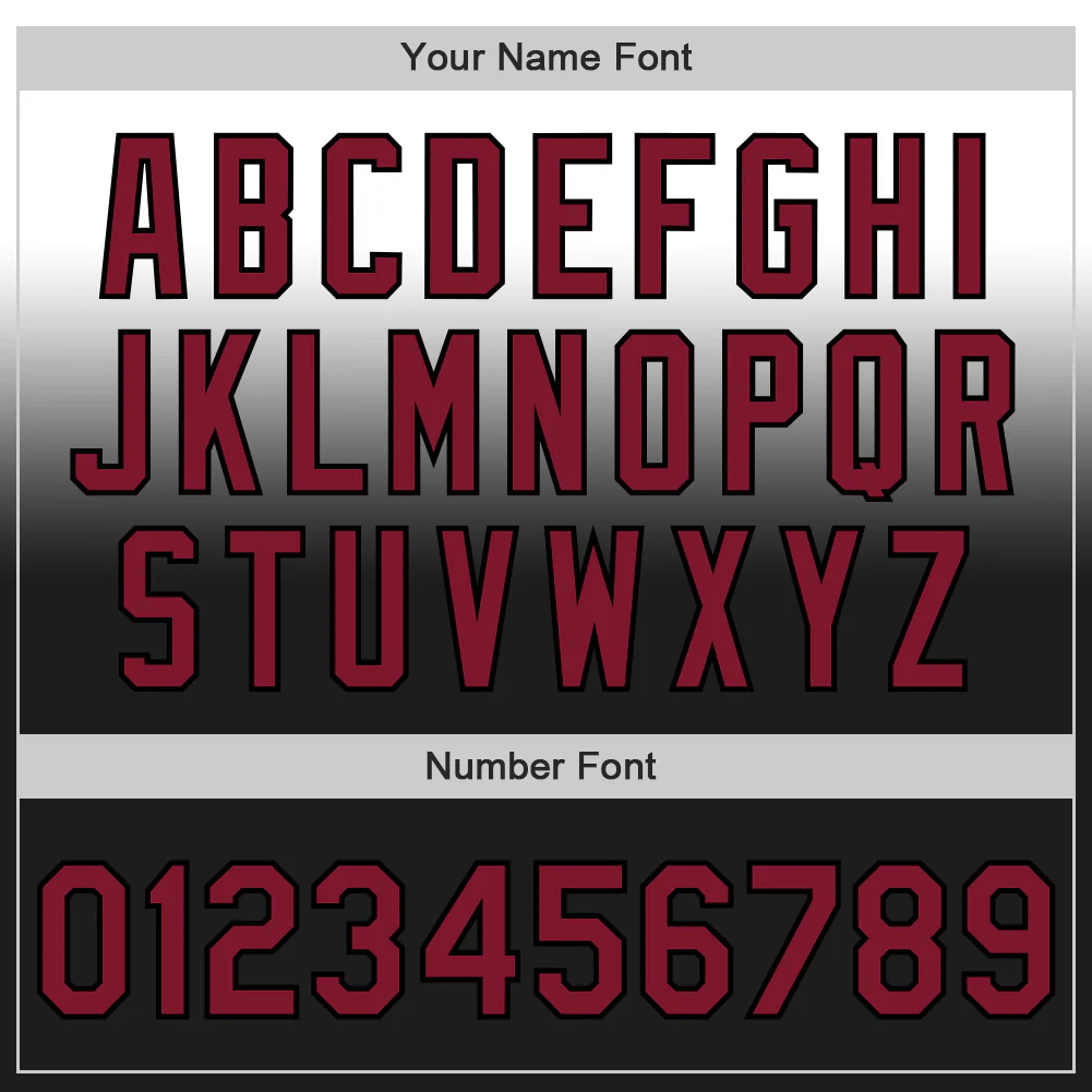 Custom White Crimson-Black Authentic Fade Fashion Baseball Jersey - Image 5