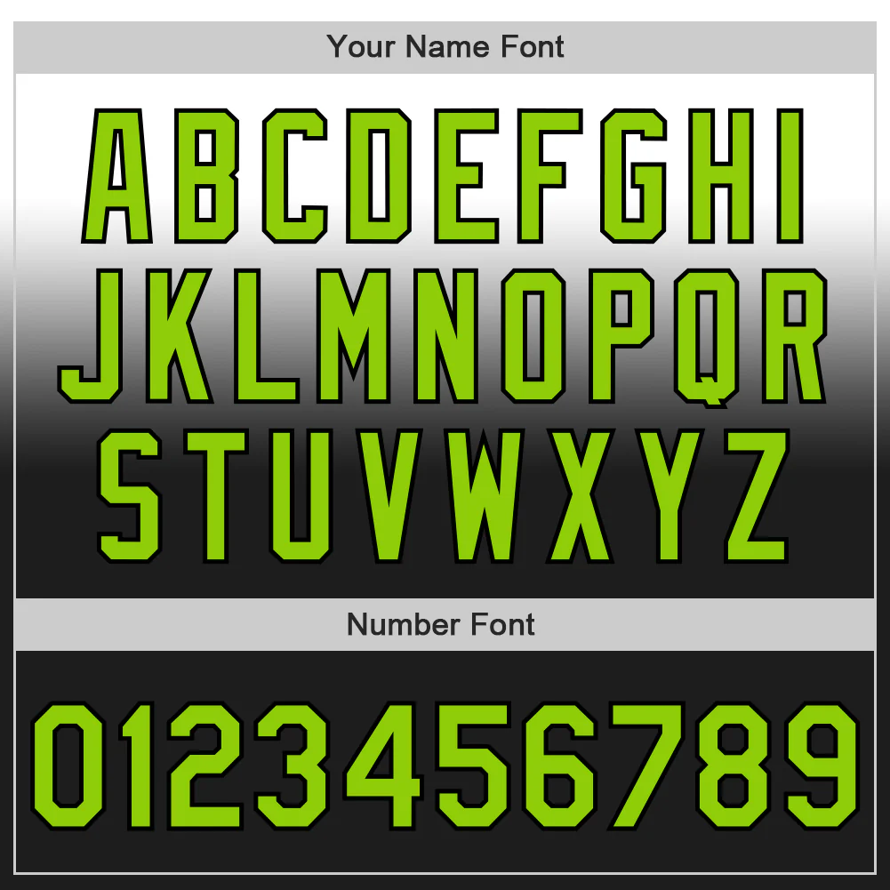 Custom White Neon Green-Black Authentic Fade Fashion Baseball Jersey - Image 5