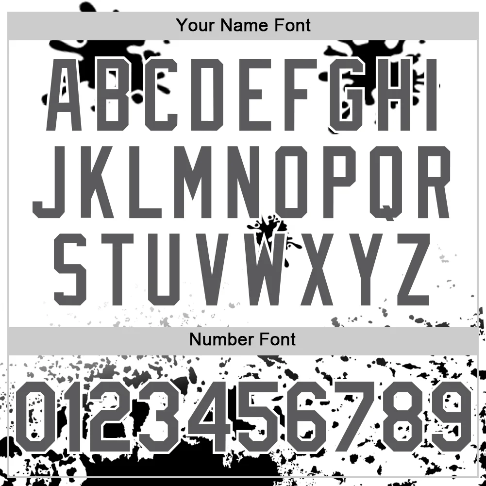 Custom White Steel Gray-Black Splatter Camo Two Tone Authentic Baseball Jersey - Image 5