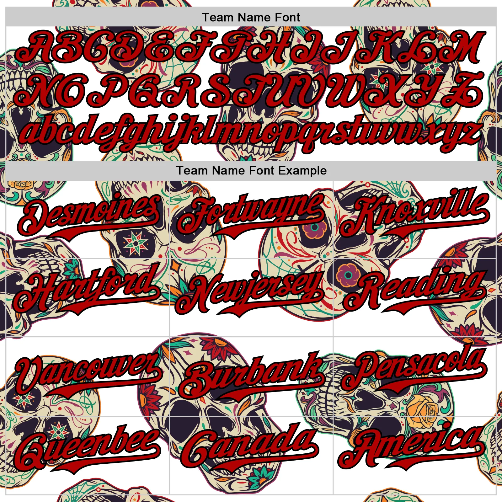 Custom White Red-Black 3D Mexican Skull Authentic Baseball Jersey - Image 4
