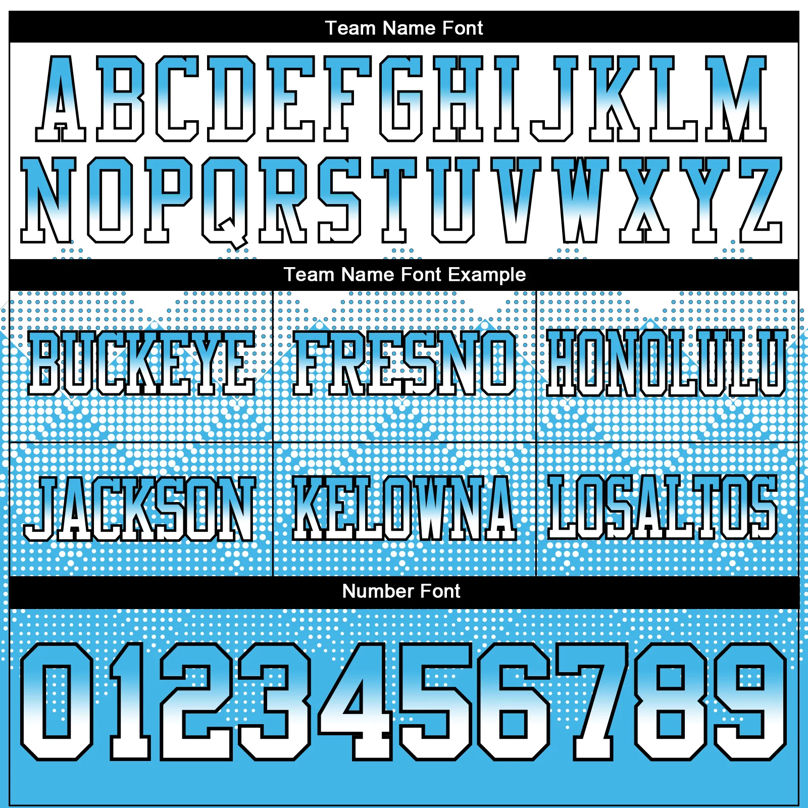 Custom White Sky Blue-Black Authentic Gradient Square Shape Flag Football Jersey - Image 3