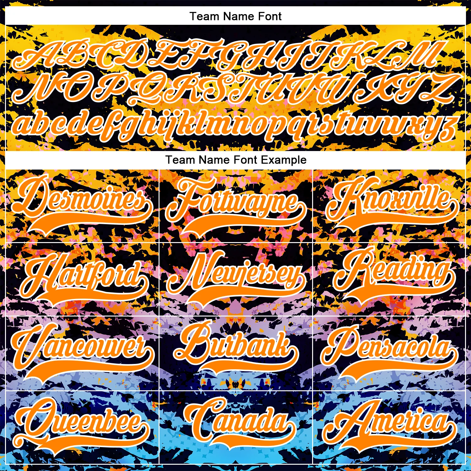 Custom Bay Orange Blue-White 3D Pattern Abstract Grunge Hockey Lace Neck Jersey - Image 4