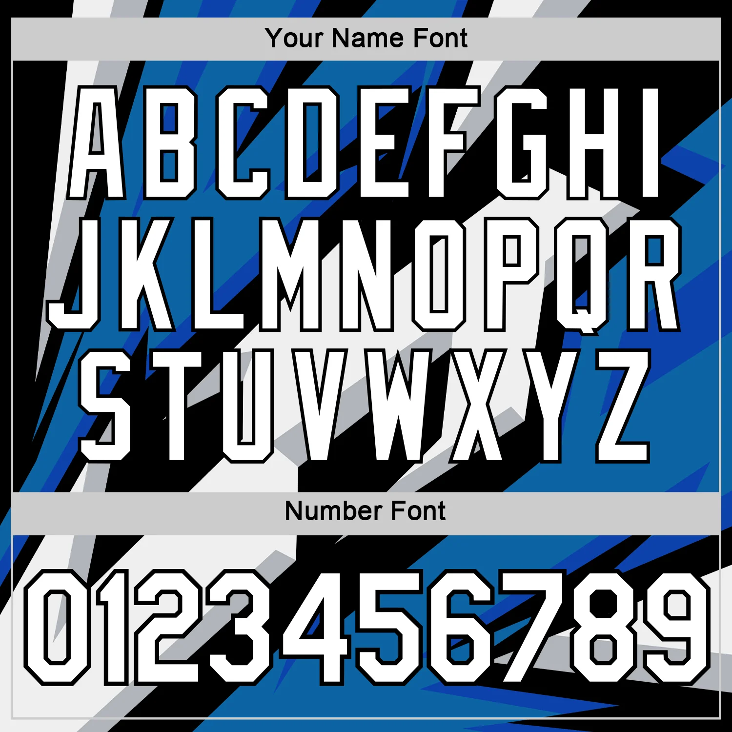Custom Black White-Blue 3D Esports Performance T-Shirt - Image 4