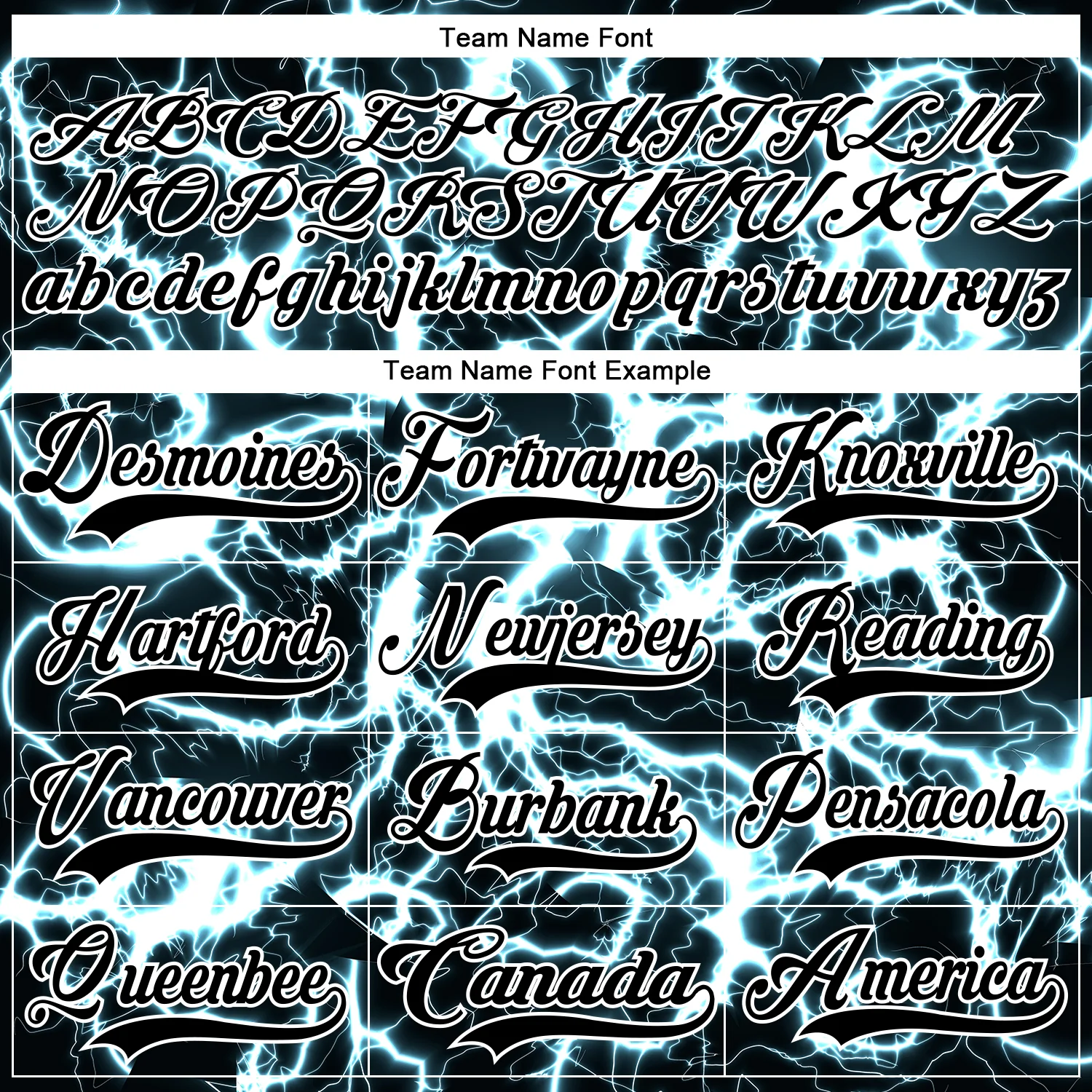 Custom Black Blue-White Lightning Hockey Lace Neck Jersey - Image 6