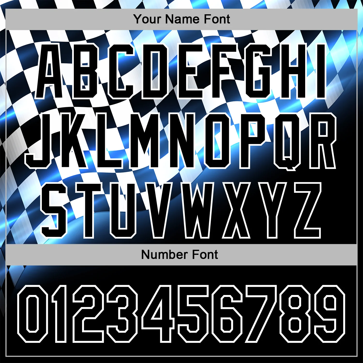 Custom Black Blue-White 3D Pattern Design Formula Auto Car Racing Motorsport Sports Pullover Sweatshirt Hoodie - Image 4