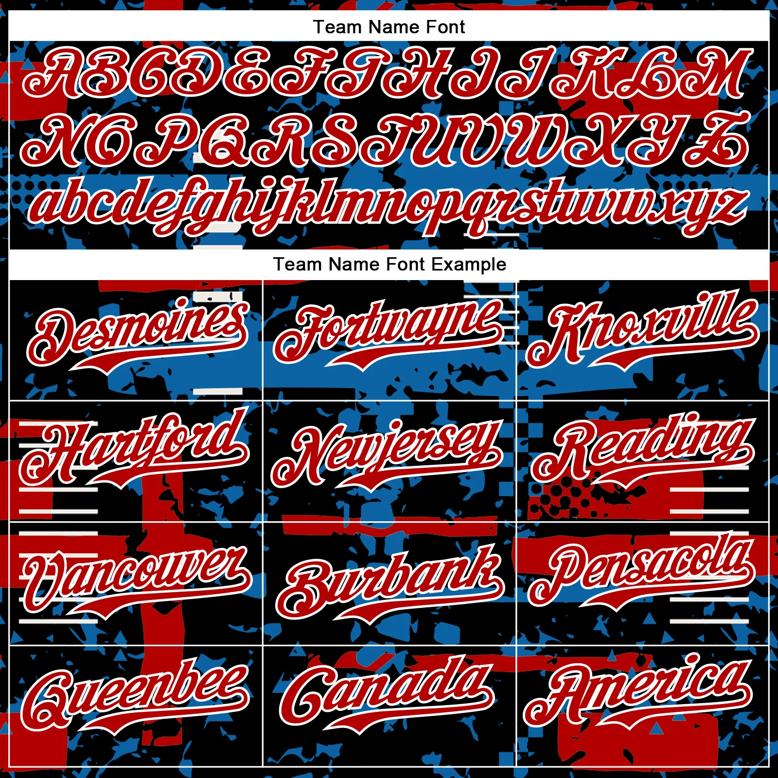 Custom Black Red Blue-White Abstract Fragment Shape Bomber Full-Snap Varsity Letterman Hoodie Jacket - Image 5