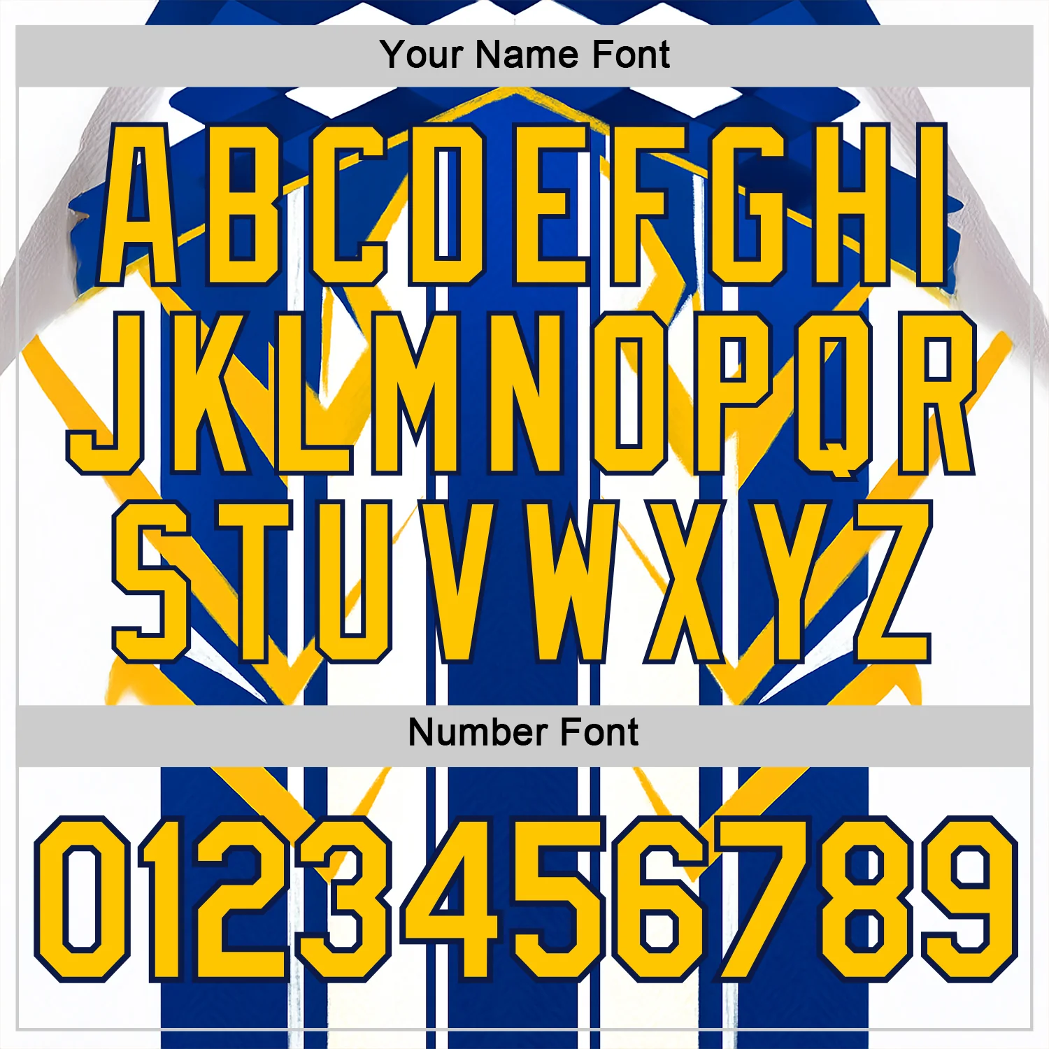 Custom White Yellow Blue-Navy 3D Pattern Design Geometric Shape Stripe Sportswear Performance T-Shirt - Image 4