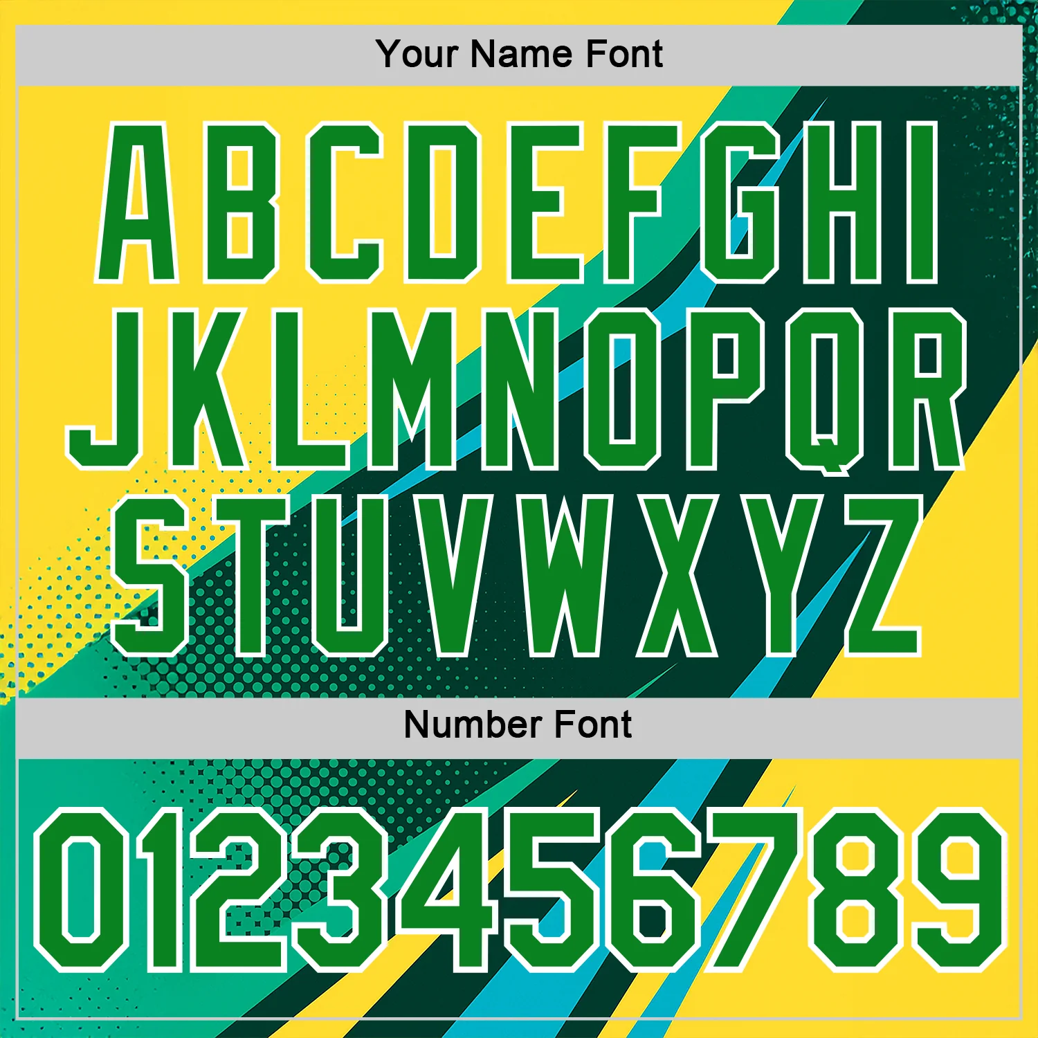 Custom Yellow Grass Green Blue-White 3D Pattern Design Brazil Sportswear Performance T-Shirt - Image 4