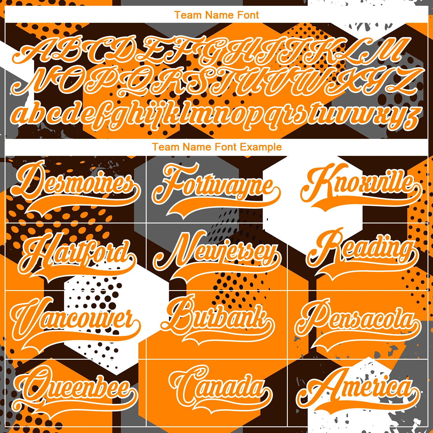 Custom Bay Orange Brown-White 3D Pattern Geometric Shape Hockey Lace Neck Jersey - Image 6