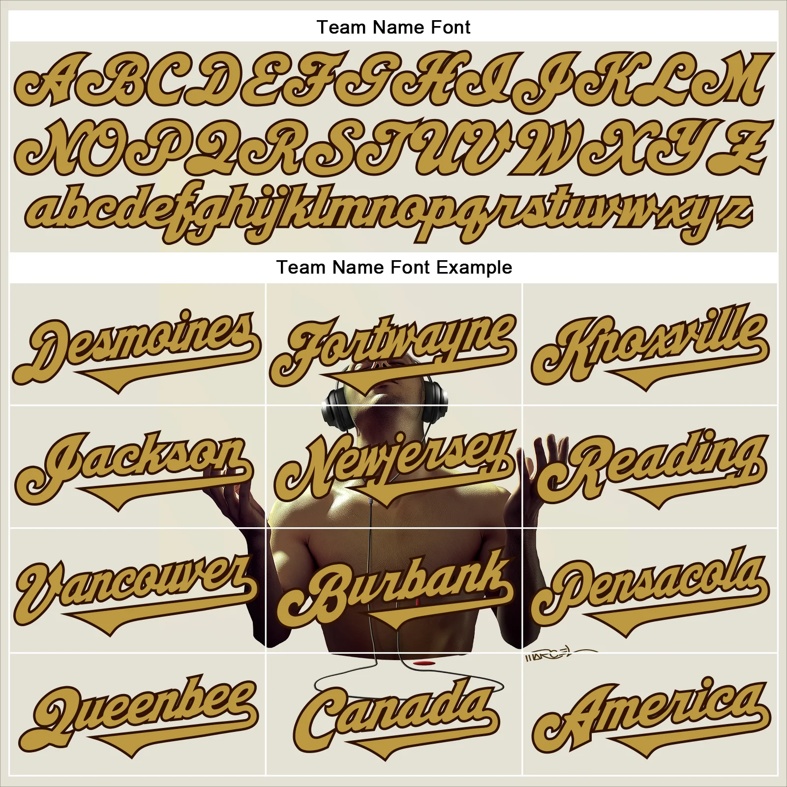 Custom Cream Old Gold-Brown 3D Marcel Caram Echoes Of The Heart Authentic Baseball Jersey - Image 4