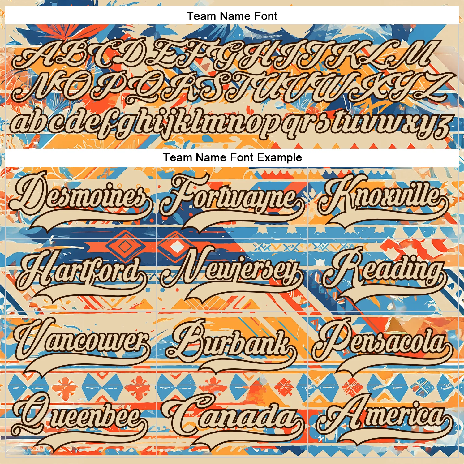 Custom Shadow Blue City Cream Brown-Orange Tribal Indigenous Grunge Splash Hockey Lace Neck Jersey - Image 6