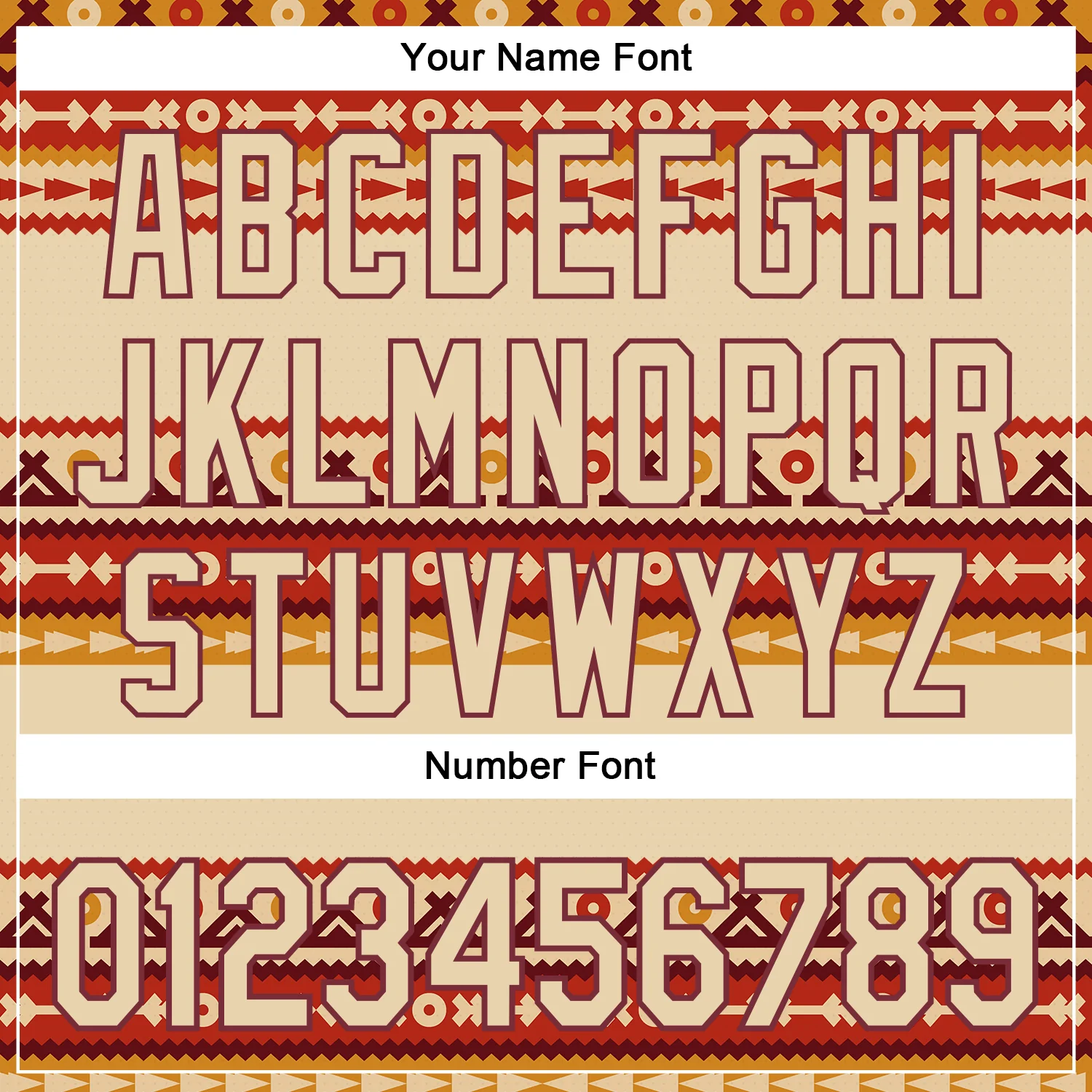 Custom City Cream Burgundy 3D Pattern Design Western Cowboy Tribal Ethnic Sports Pullover Sweatshirt Hoodie - Image 4