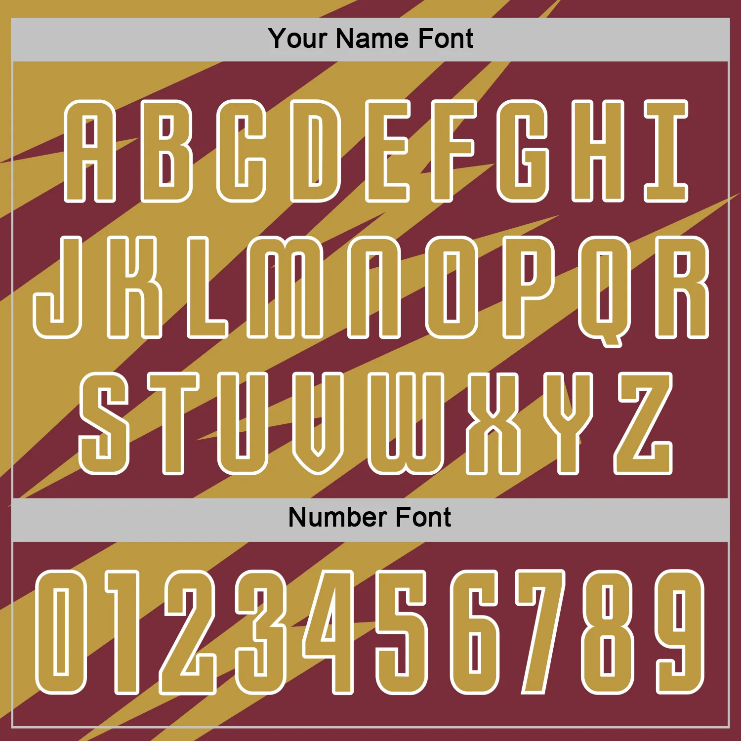 Custom Old Gold Burgundy-White Abstract Line Sports Sublimation Soccer Uniform Jersey - Image 6