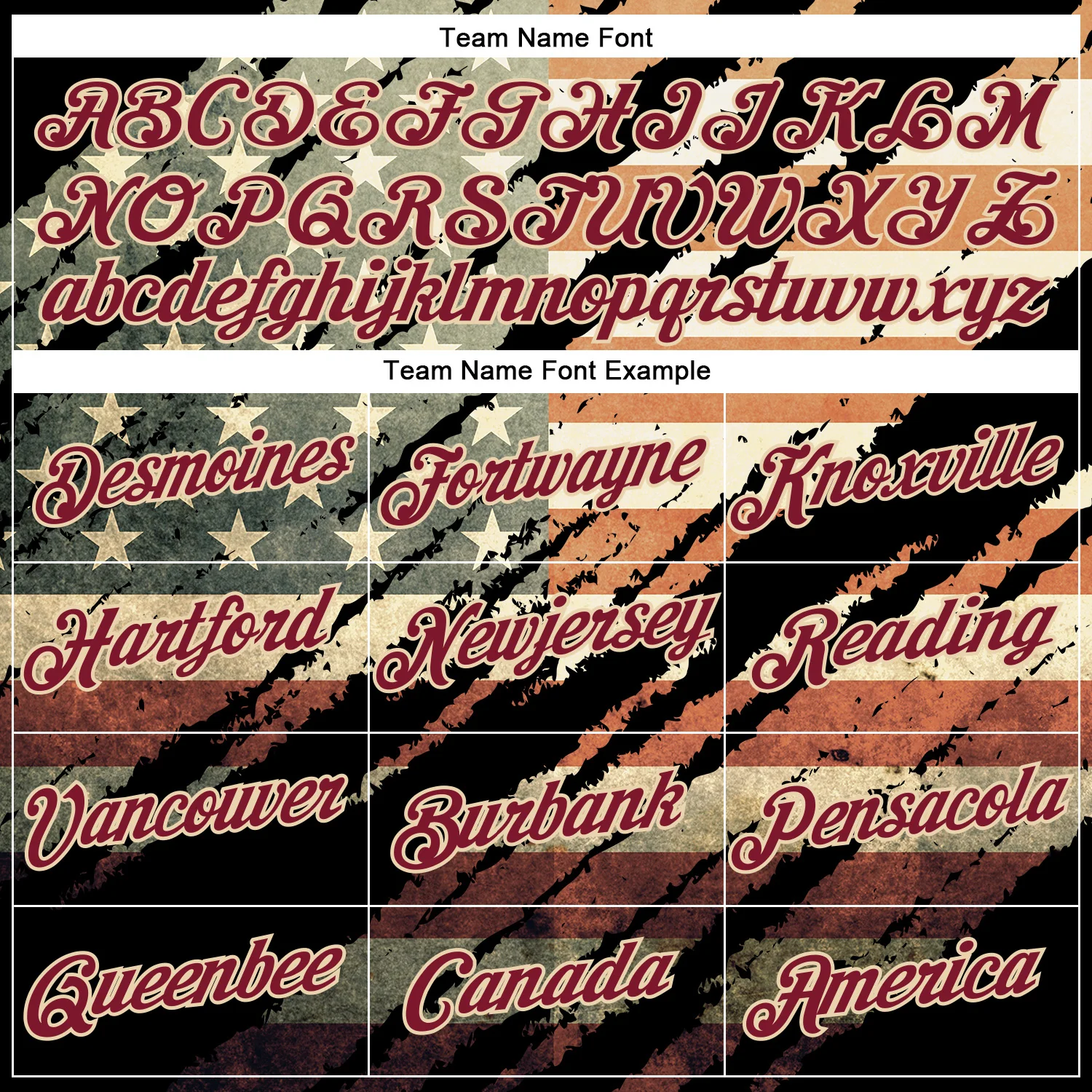 Custom Stitched Black Crimson-City Cream 3D American Flag Retro Distressed Grunge Sports Pullover Sweatshirt Hoodie - Image 3