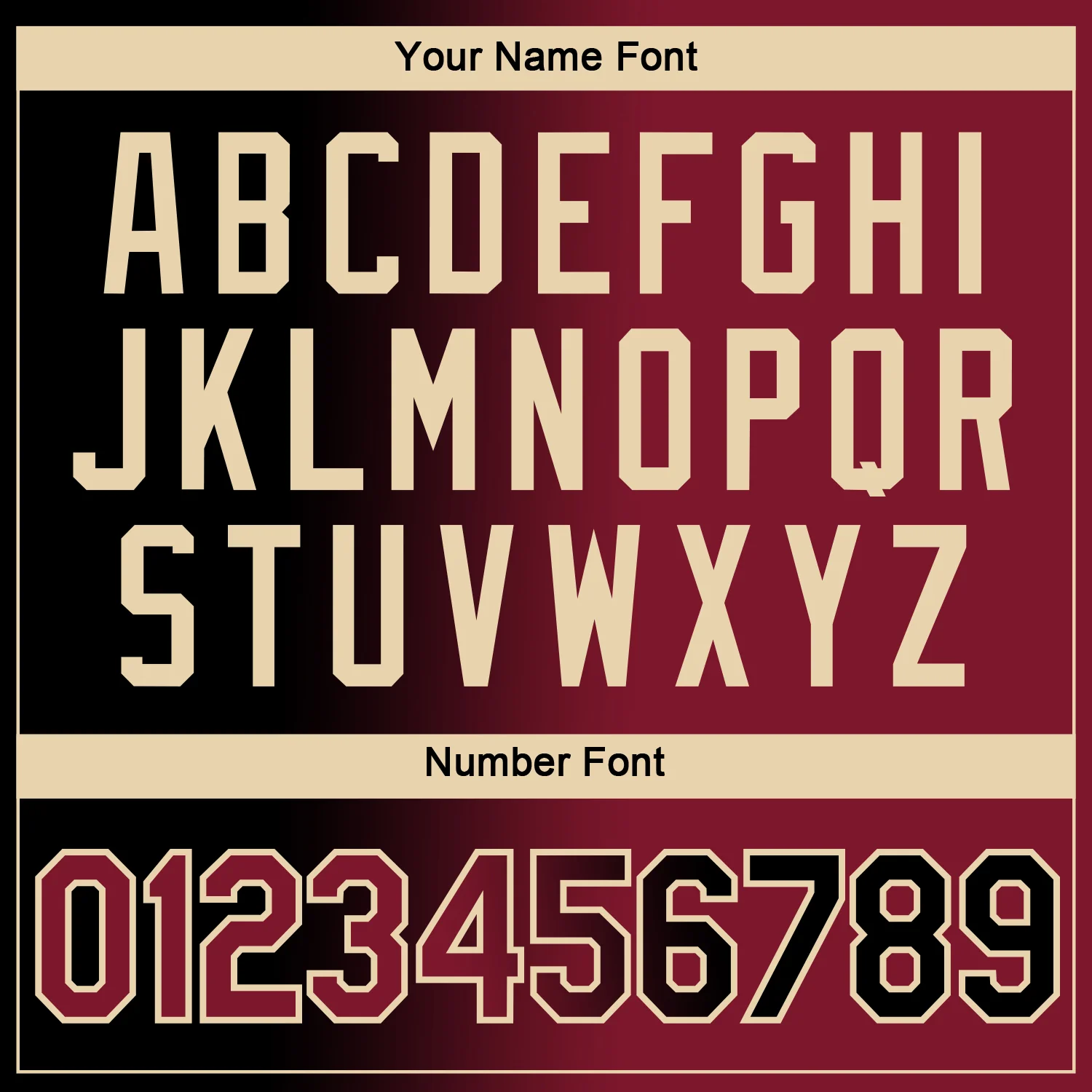 Custom Black Crimson-City Cream Gradient Fashion Performance T-Shirt - Image 4