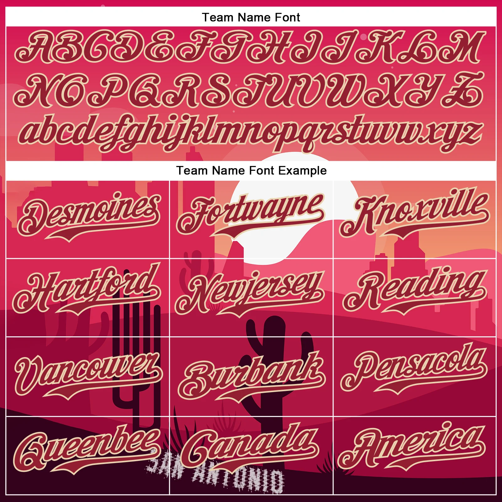 Custom Pink Cardinal-City Cream San Antonio Cactus Western Sunset City Symbol Authentic Baseball Jersey - Image 4