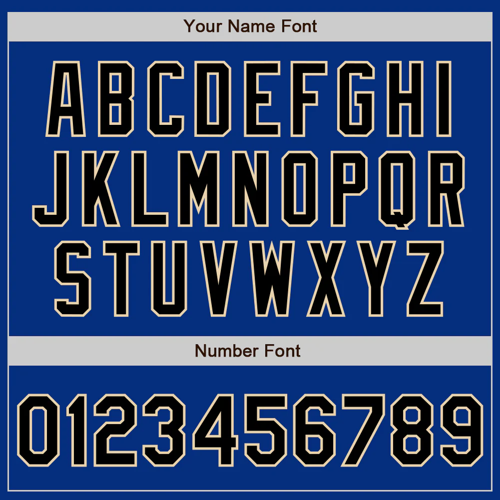 Custom Royal Black-City Cream Authentic Baseball Jersey - Image 8