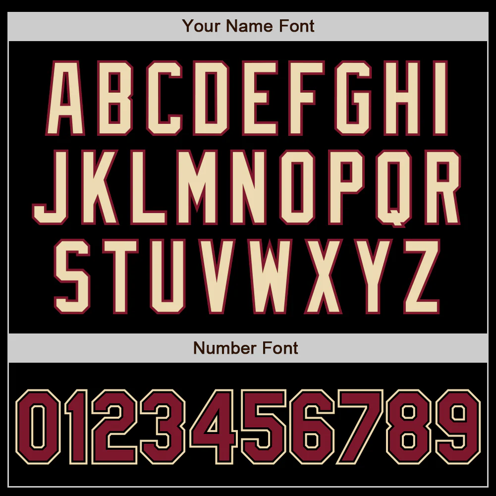 Custom Black Crimson-Cream Authentic Baseball Jersey - Image 4