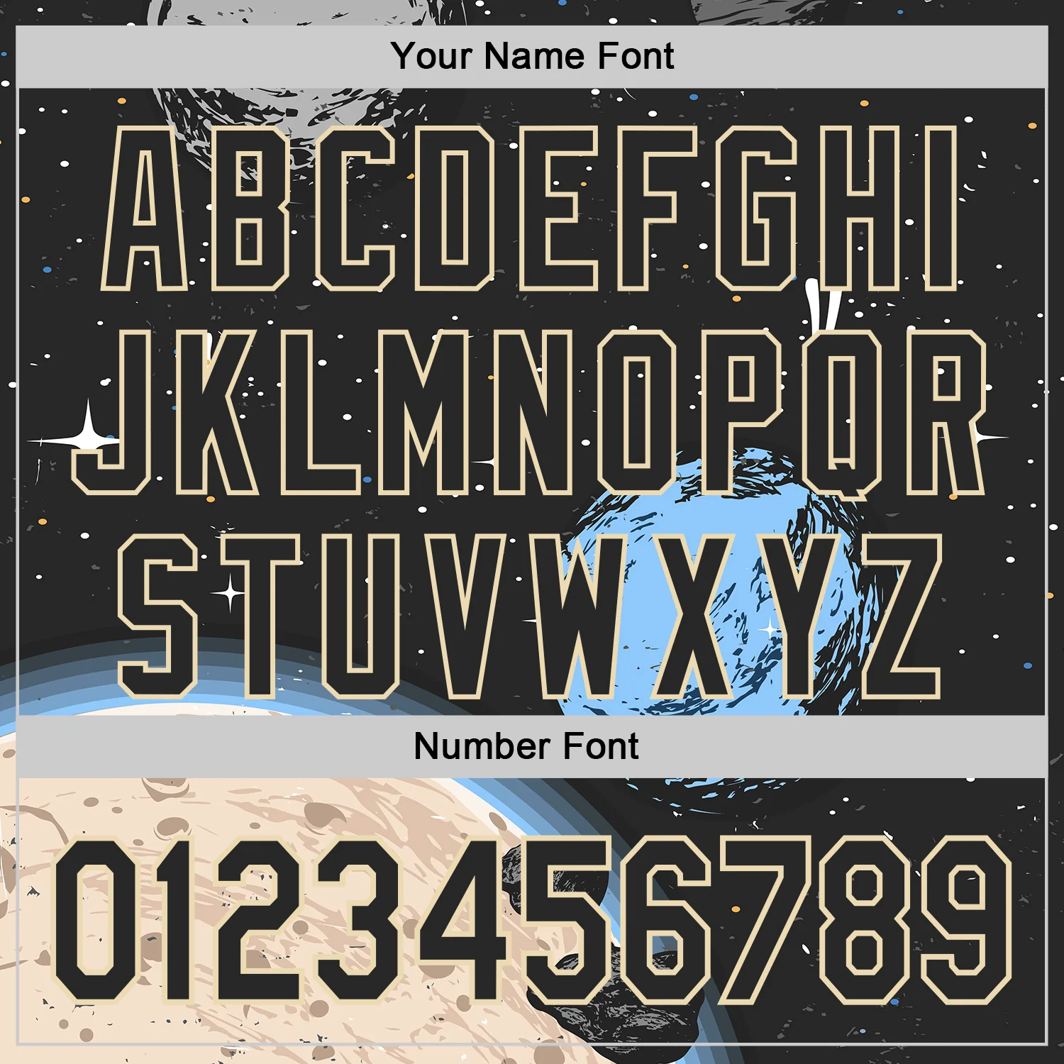Custom Black Cream Alien Space Meteor UFO Galaxy Authentic Baseball Jersey - Image 5