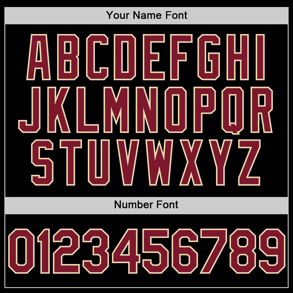 Custom Black Crimson-Cream Star Raglan Sleeves Authentic Baseball Jersey - Image 5
