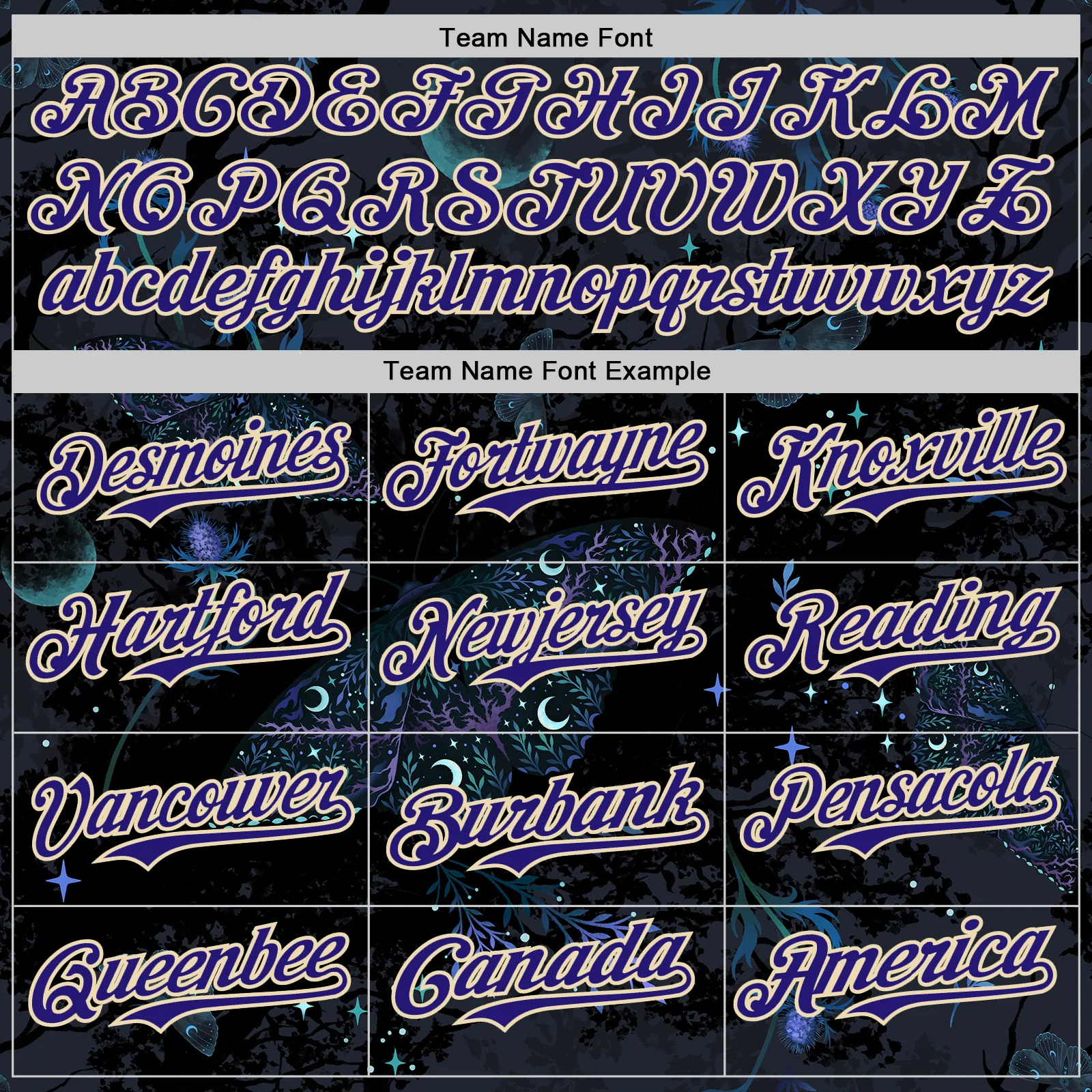 Custom Black Dark Purple-Cream Episodic Drawing Black Witch Authentic Baseball Jersey - Image 4