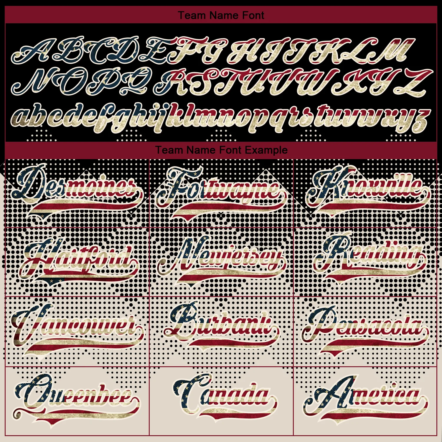Custom Black Vintage USA Flag Cream-Crimson 3D Pattern Gradient Square Shapes Hockey Lace Neck Jersey - Image 4