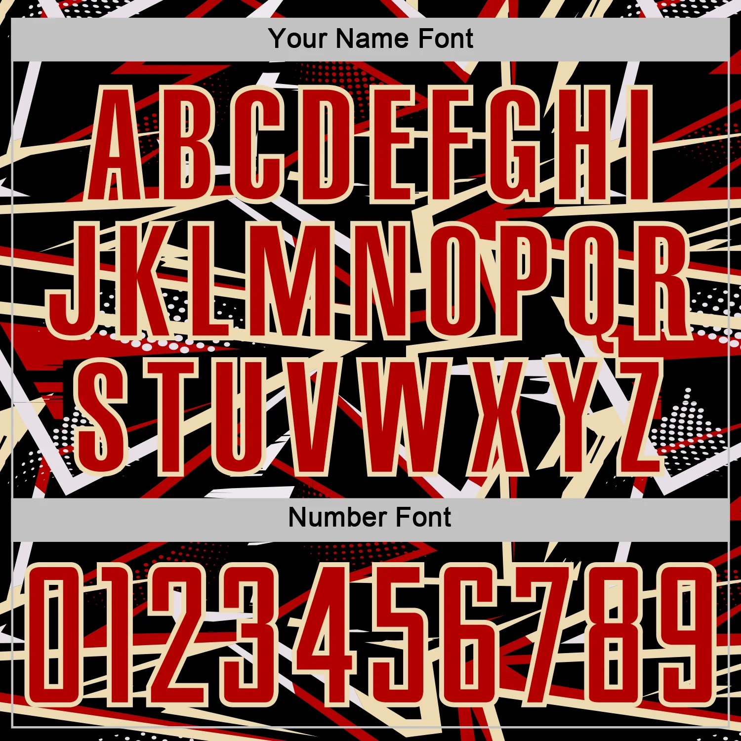 Custom Black Red Cream-White Abstract Geometric Stripes Sports Sublimation Soccer Uniform Jersey - Image 6