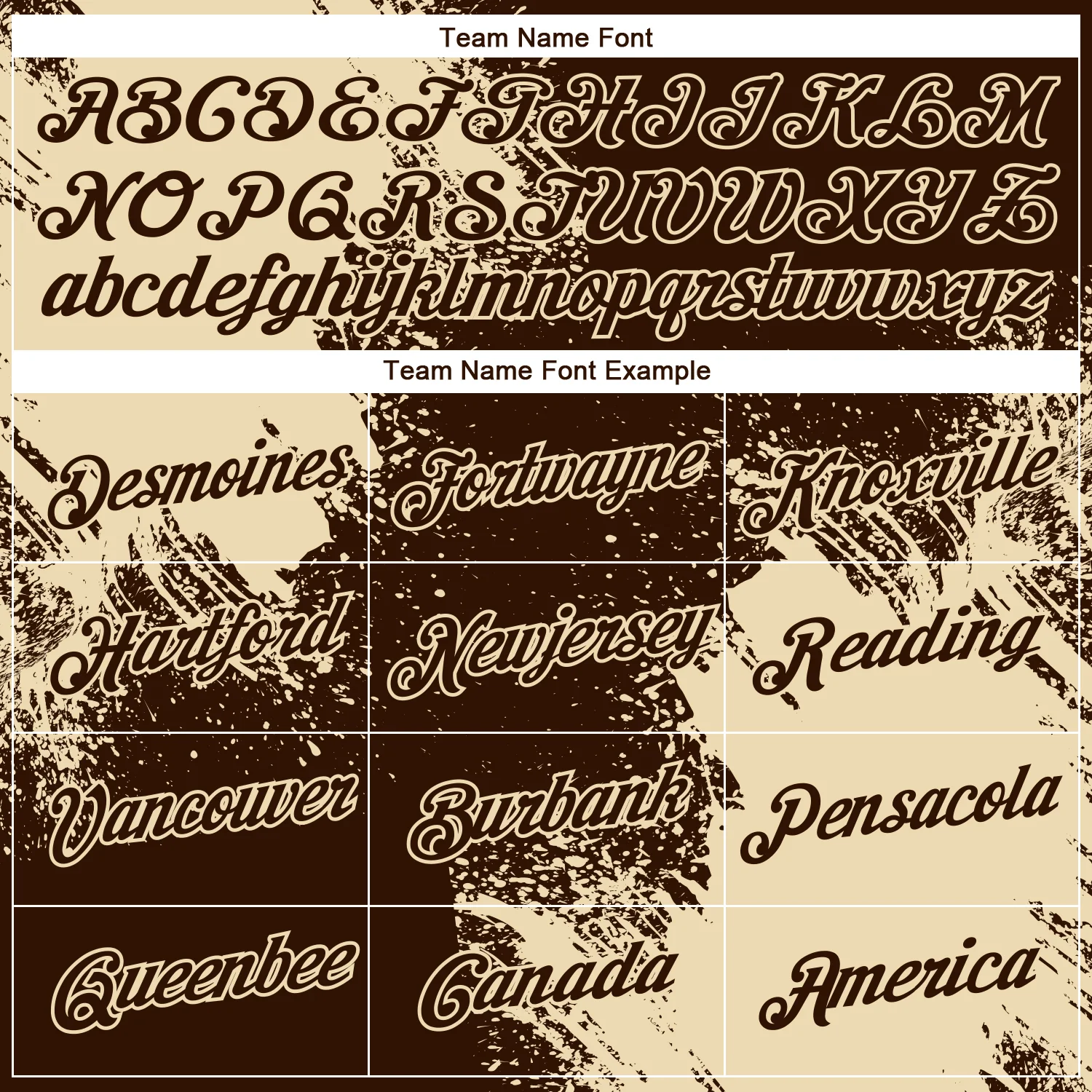Custom Brown Cream 3D Pattern Design Abstract Brush Stroke Performance T-Shirt - Image 3