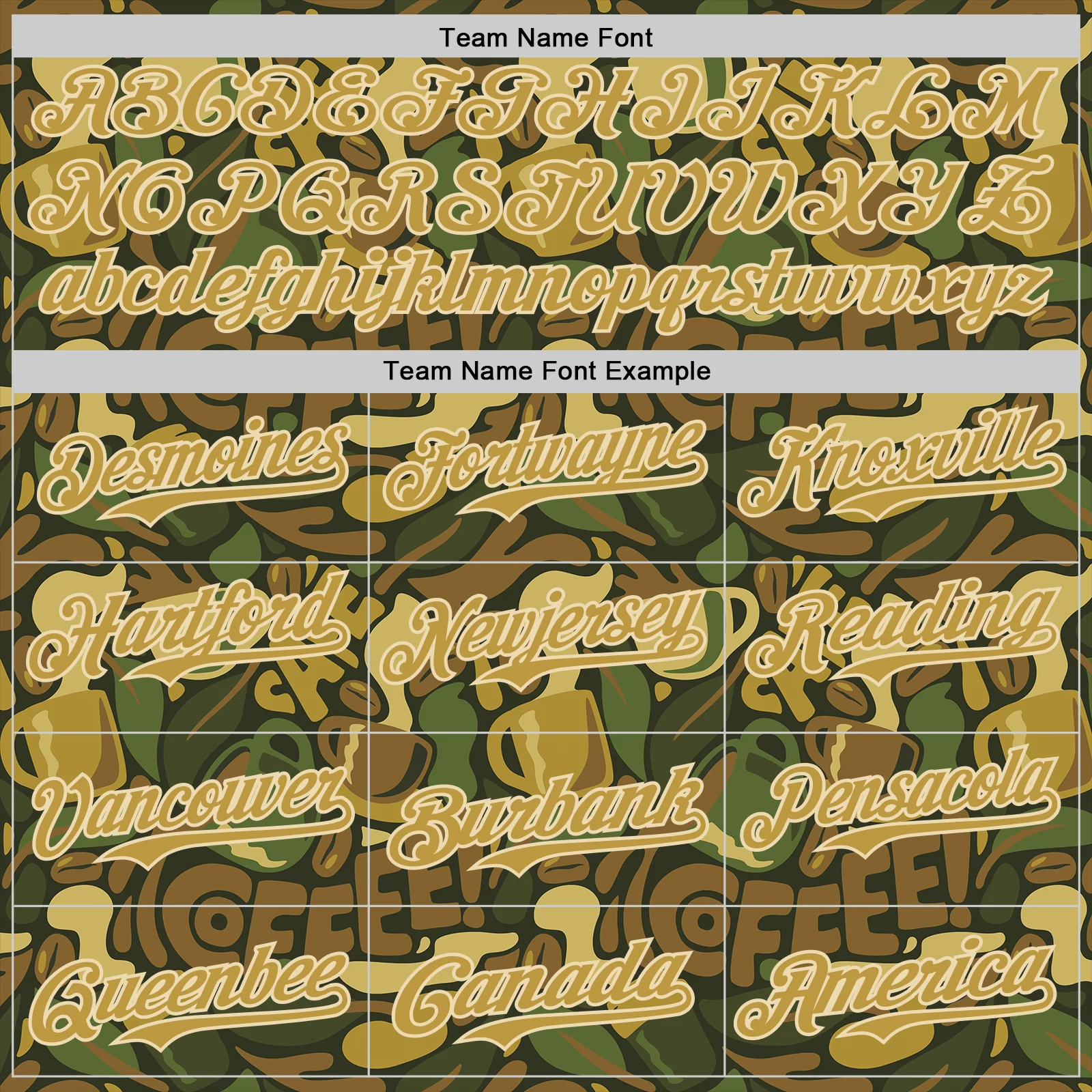 Custom Camo Old Gold-Cream 3D Tobe Fonseca Coffee Army Camouflage Authentic Baseball Jersey - Image 4