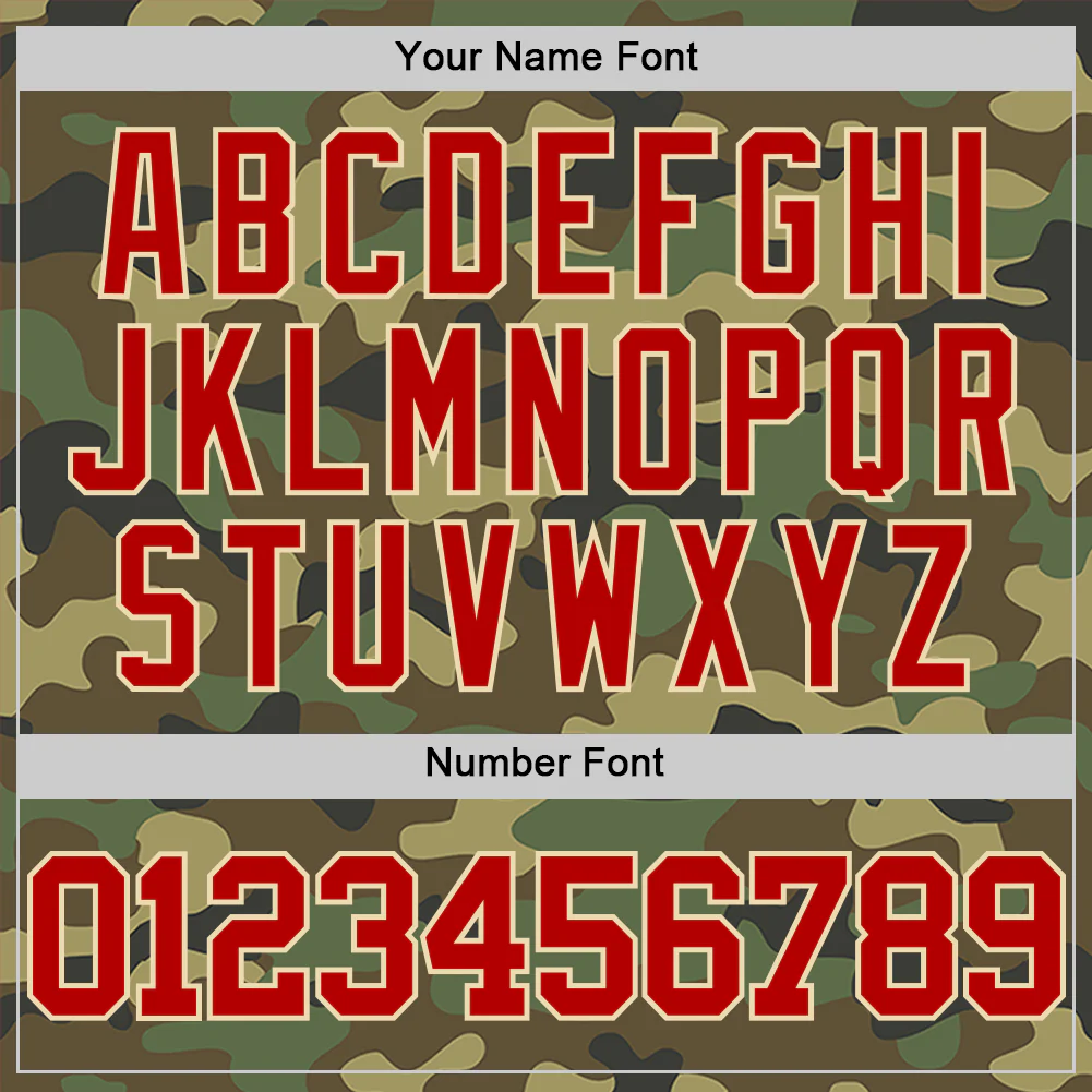 Custom Camo Red-Cream Authentic Salute To Service Basketball Jersey - Image 4