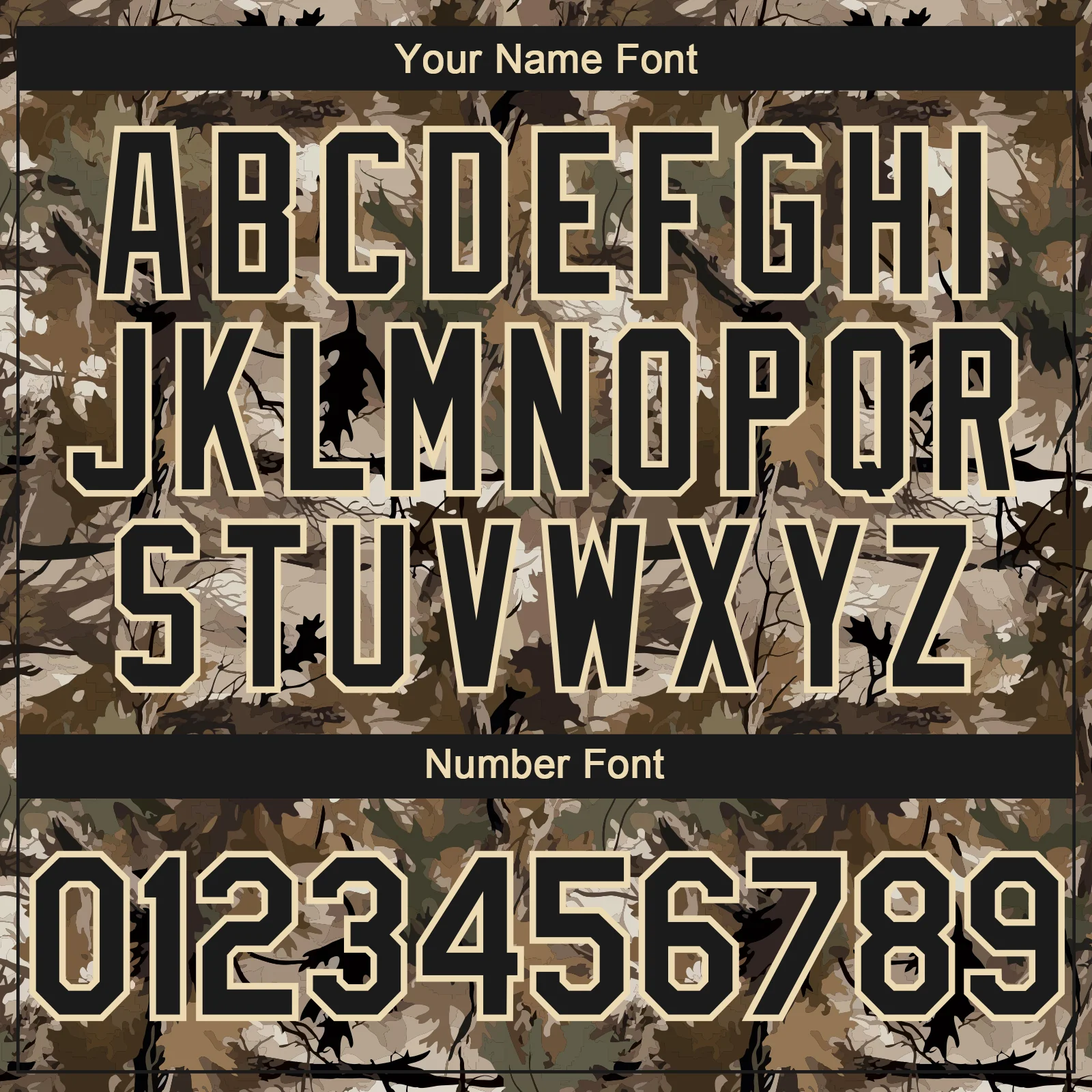 Custom Camo Black-Cream 3D Woodland Camo Authentic Salute To Service Baseball Jersey - Image 5